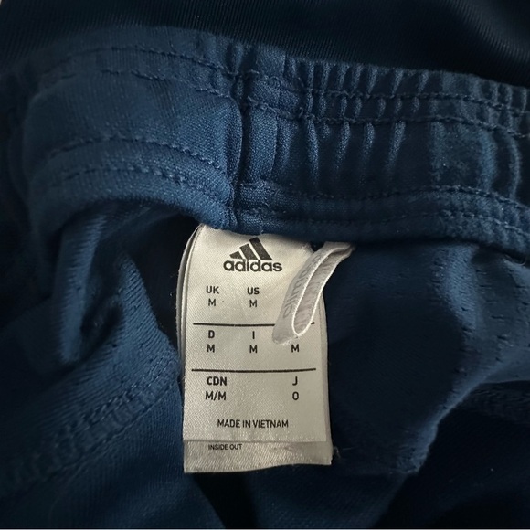 Adidas ClimaCool Navy Track Pants with White Stripes | Size‎ Medium - Picture 3 of 6